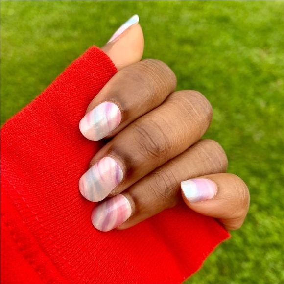 *Retired* Color Street: Cotton Candy Swirl | Pastel Pink Blue Duochrome Spring - Picture 9 of 14